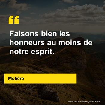 Citation de Molière