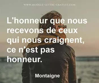 Citation de Montaigne