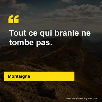 Citation Montaigne