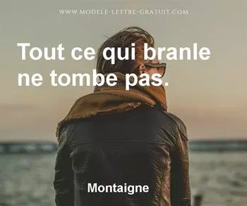 Citation de Montaigne