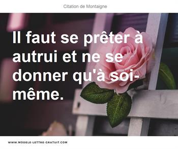 Citations Montaigne