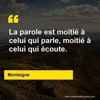 Citation Montaigne