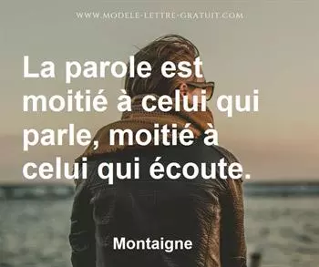 Citation de Montaigne