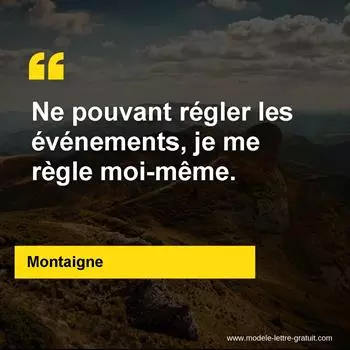 Citation Montaigne