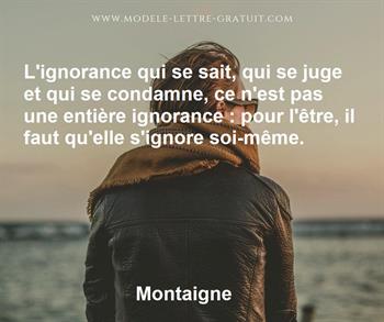 Citation de Montaigne