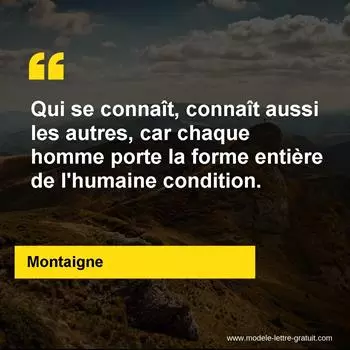 Citation Montaigne