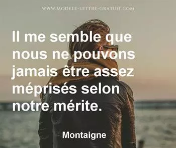 Citation de Montaigne