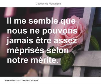 Citations Montaigne