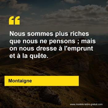 Citation de Montaigne