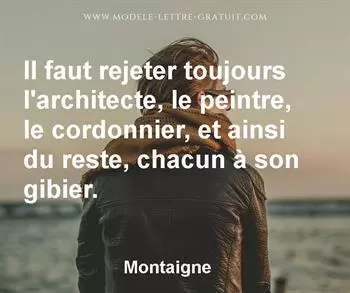 Citation de Montaigne