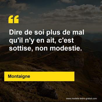 Citation de Montaigne