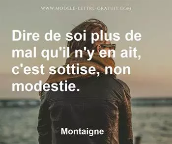Citation de Montaigne