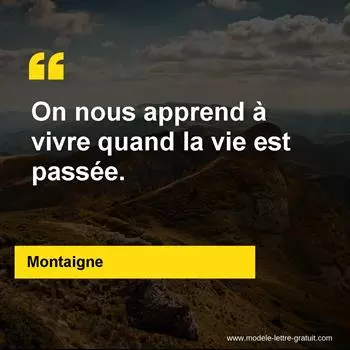 Citation Montaigne