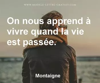 Citation de Montaigne