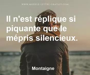 Citation de Montaigne