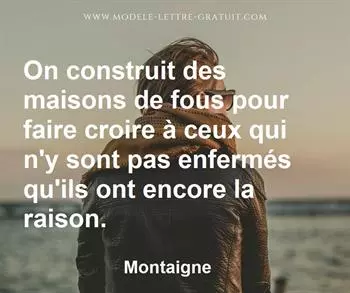 Citation de Montaigne