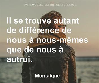 Citation de Montaigne