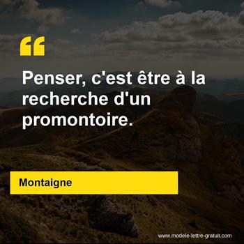 Citation de Montaigne