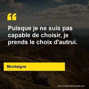 Citation Montaigne