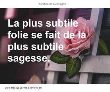 Citations Montaigne