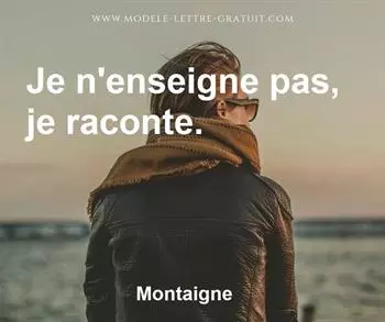 Citation de Montaigne