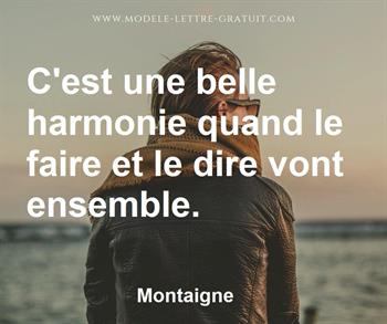 Citation de Montaigne