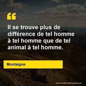 Citation Montaigne