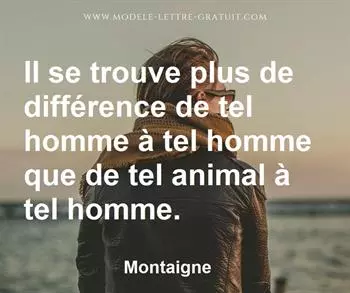 Citation de Montaigne