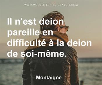 Citation de Montaigne