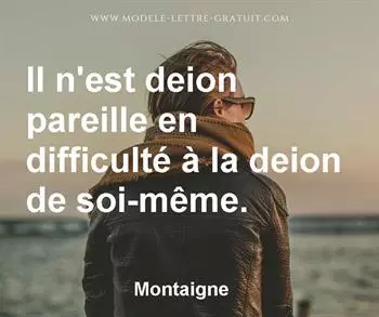 Citation de Montaigne