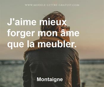 Citation de Montaigne