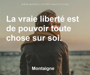 Citation de Montaigne