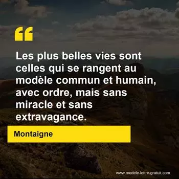 Citation Montaigne
