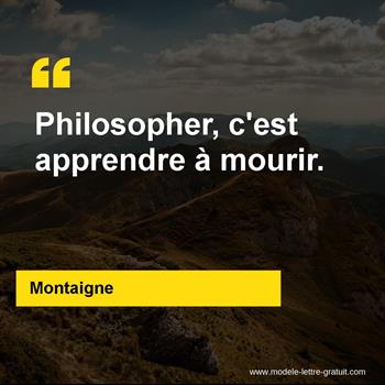 Citation Montaigne