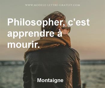 Citation de Montaigne