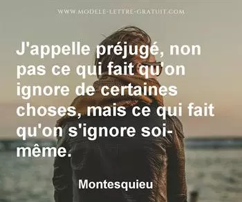 Citation de Montesquieu