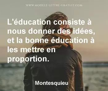Citation de Montesquieu