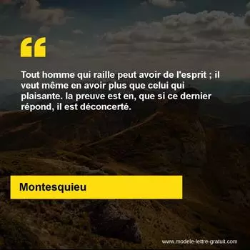 Citation Montesquieu