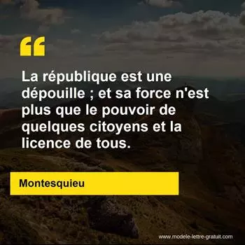 Citation Montesquieu