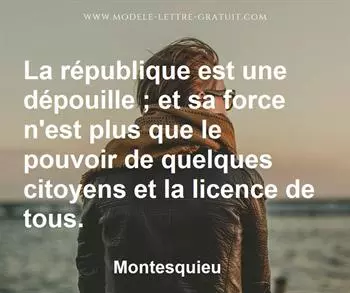 Citation de Montesquieu