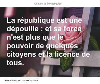 Citations Montesquieu