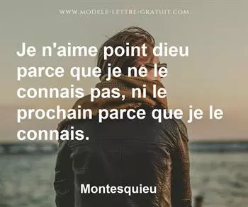 Citation de Montesquieu
