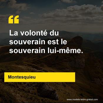 Citation de Montesquieu