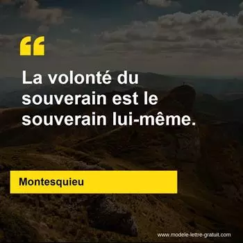 Citation Montesquieu
