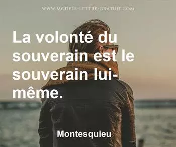 Citation de Montesquieu
