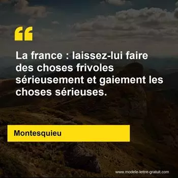 Citation Montesquieu