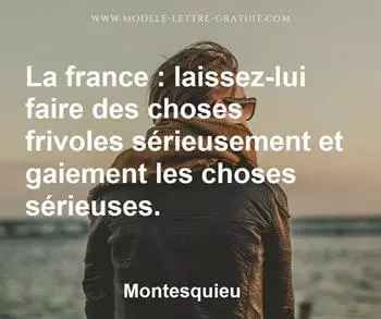 Citation de Montesquieu