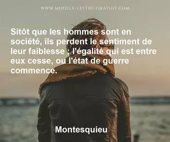 Citation de Montesquieu