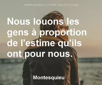 Citation de Montesquieu