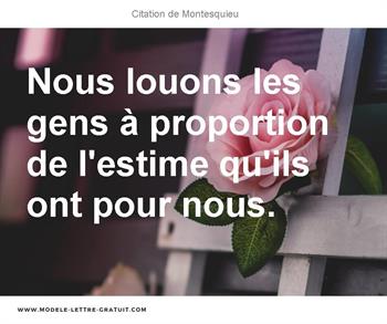 Citations Montesquieu